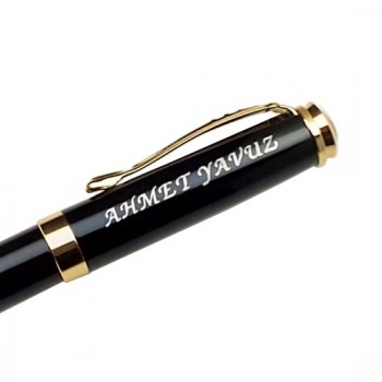 İsme Özel Altın Renk Tokalı Tek Roller kalem 750g